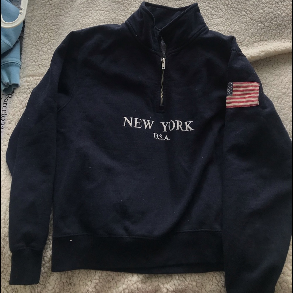 Brandy quarter zip sweater!